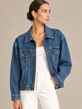 Tommy Jeans Oversized Denim Utility Jacket
